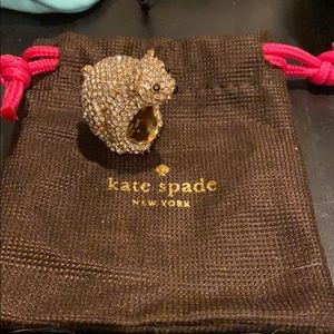 Kate Spade Cold Comfort polar bear ring